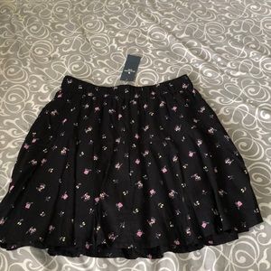 Black floral skirt Abercrombie